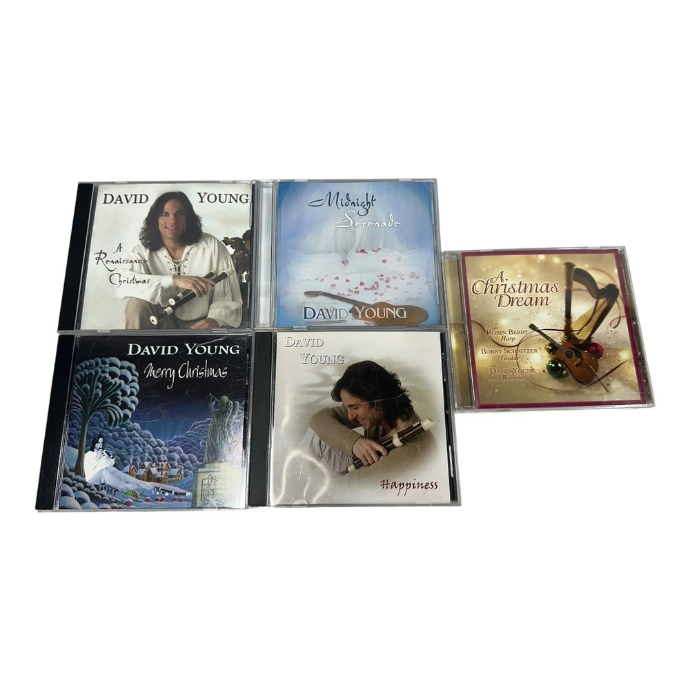 David Young CD Lot 5 Holiday Relaxation Renaissance Christmas Midnight Serenade